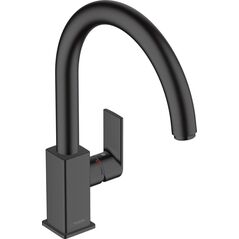 Bateria kuchenna Hansgrohe Vernis Shape M35 stojąca czarna matowa (71871670)