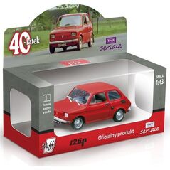 Daffi Fiat 126P czterdziestolatek czerwony