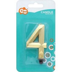 GoDan Świeczka Cyfra 4 Diament 7.6cm