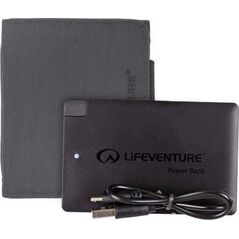 Lifeventure RFiD Charger Wallet with power bank, Recycled, Grey