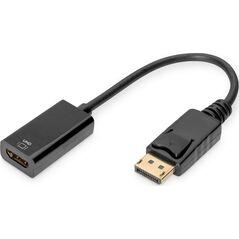 Adapter AV Digitus DisplayPort - HDMI czarny (DB-340415-002-S)