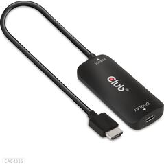 Adapter USB Club 3D Club3D Adaptér HDMI + Micro USB na USB-C 4K120Hz/8K30Hz, Active Adapter M/F