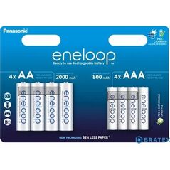 Panasonic Panasonic Eneloop zestaw 4x AA 2000mAh + 4x AAA 800mAh