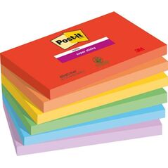 Post-It 3M Karteczki samoprzylepne Post-it® Super Sticky, PLAYFUL, 76x127mm, 6x90 kart.
