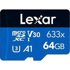 Karta Lexar 633x MicroSDXC 64 GB Class 10 UHS-I/U3 A1 V30 (LMS0633064G-BNNNG)