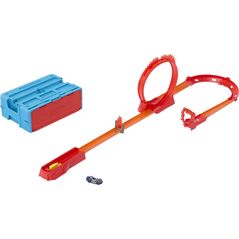 Mattel Hot Wheels Track Builder Kaskaderska pętla ognia Zestaw do zabawy HMC04 MATTEL