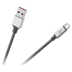 Kabel USB Rebel USB-A - microUSB 2 m Szary (RB-6010-200-B)