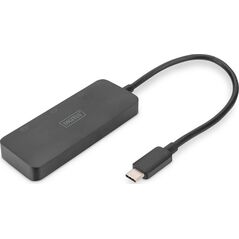 HUB USB Digitus DIGITUS USB-Hub 3-Port  C  ->3xDP   m.Kabel          schwarz