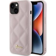 Guess Guess GUHCP15SPSQSQSP iPhone 15 6.1" różowy/pink hardcase Quilted Metal Logo