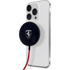 Ładowarka Ferrari Ferrari MagSafe Shield Logo - Ładowarka indukcyjna MagSafe 15W (czarny)