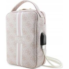 Guess Guess 4G Printed Stripes Travel Universal Bag - Organizer na akcesoria (Różowy)