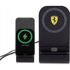 Ładowarka Ferrari Ferrari MagSafe Desk Charger with Stand - Ładowarka indukcyjna MagSafe 15W na biurko (czarny)
