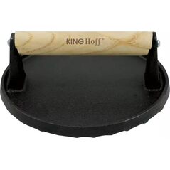 KingHoff PRASKA ŻELIWNA DO MIĘSA BURGERÓW 18 CM KINGHOFF KH-1759