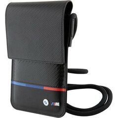 BMW Torebka BMW BMOWBPUCARTCBK Wallet Bag czarny/black Carbon Tricolor Line