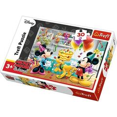Trefl Puzzle 30el. Myszka Miki Tort urodzinowy (18211)