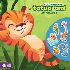 Zielona Sowa Kolorowanki z tatuażami  92052
