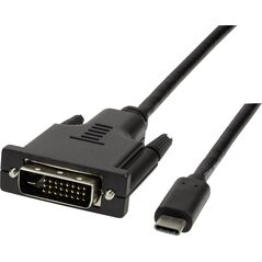 Kabel USB LogiLink USB-C - DVI-D 3 m Czarny (UA0332)