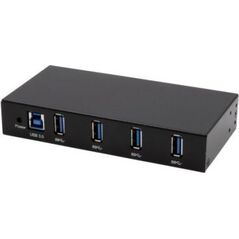 Exsys EXSYS EX-11234HMS 4-portowy HUB USB 3.2 Gen 1 Din-Rail Kit en Wand VIA VL811+ Chipset