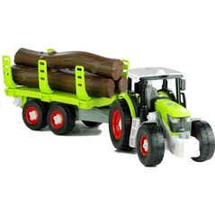 LeanToys Lean Toys Montavimo traktorius su priekaba medienai 43 cm