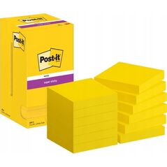 3M Post-it blok Super Sticky ultragul 76x76mm 12 blokke