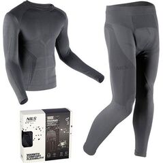 Bielizna termoaktywna męska zestaw bluza   spodnie Ragnar Nils btz0060 szara rozmiar XXL/XXXL