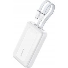 Anker Anker Power Bank (10K,30W, Built-In USB-C+Lightning Cable), White | Anker