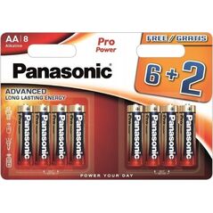 Panasonic Pro Power battery LR6PPG/8BW (6+2)