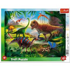 Trefl Puzzle ramkowe 25 Dinozaury TREFL