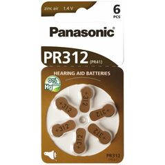 Panasonic Bateria do aparatów słuchowych PR41 6 szt.