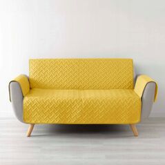 Douceur d`Interieur Pokrowiec na sofę WELL, pikowany, mikrofibra, 279 x 179 cm