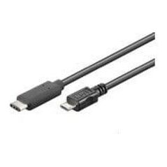 Kabel USB MicroConnect USB-C - microUSB 1 m Czarny (USB3.1CAMIB1)
