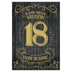 PASSION CARDS Karnet W dniu Twoich 18 Urodzin Będzie się działo