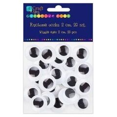 Dalprint Ruchome oczka DPCRAFT 2cm 20szt. Dalprint