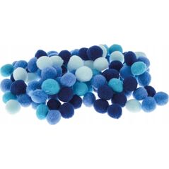 BREWIS Pompoms POM13 1cm μπλε (αποχρώσεις) 100 τεμ 8627255 5906190684288