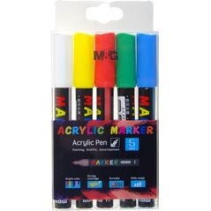 M&G Markery akrylowe 1-2mm zestaw 5 szt M&G