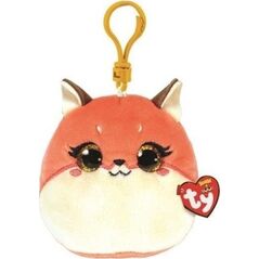 Breloczek TY Maskotka brelok TY Squish-a-Boos ROXIE - różowy lis 8,5cm 39560
