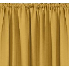 Homede Homede Zasłona CARMENA plecionka z tunelem 600x245 musztardowa wzór 1