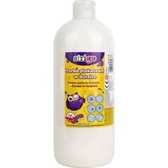 Strigo Farba plakatowa STRIGO w butelce, 1000 ml biała