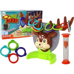 LeanToys Gra Zręcznościowa Rodzinna Rzut Obręczą W Jelonka
