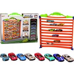 LeanToys Tor Samochodowy Parking 2w1 Garaż Resoraki Pętla 360* Zestaw