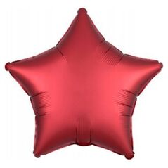 AMSCAN Balon foliowy Lustre Dark czerwony gwiazda 48cm 9914136