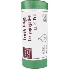 Teka Worki na ¶mieci 35l zielone 20szt