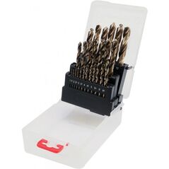 Wiertło Yato kobaltowe walcowe 1,5 2 7 4,5 4 5,5 5 1 3 2,5 3,5 6 10 10,5 11 11,5 12 12,5 13 6,5 7,5 8 8,5 9 9,5mm zestaw (YT-41605)