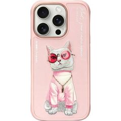 Nimmy iPhone 16 Pro 6.3" Case Pink Glasses Cool Cat