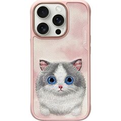 Nimmy iPhone 16 Pro Max 6.9 Case Pink Big Eyed Pet 2.0 Cat