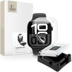 FOLIA HYDROŻELOWA TECH-PROTECT SUPREME SET 2-PACK APPLE WATCH 10 (42 MM) CLEAR