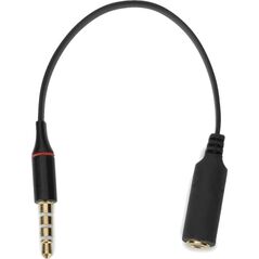 Adapter AV Mozos Jack 3.5mm - Jack 3.5mm czarny (ASM-5)