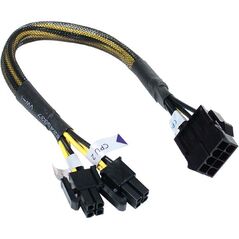 Akasa ATX/EPS 8-pin - ATX/EPS 8-pin, 0.3m, Żółty (AKCB88EXT)