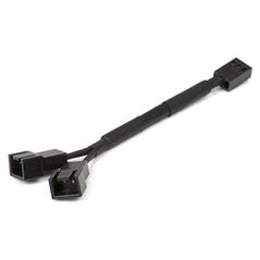 Phanteks 3-pin - 3-pin x2, 0.11m, Czarny (PH-CB-Y3P)