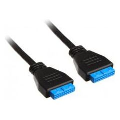Streacom USB 19 pin - USB 19 pin, 0.4m, Czarny (STSC30)